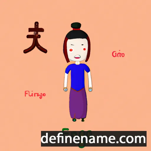 cartoon of the name Fengna