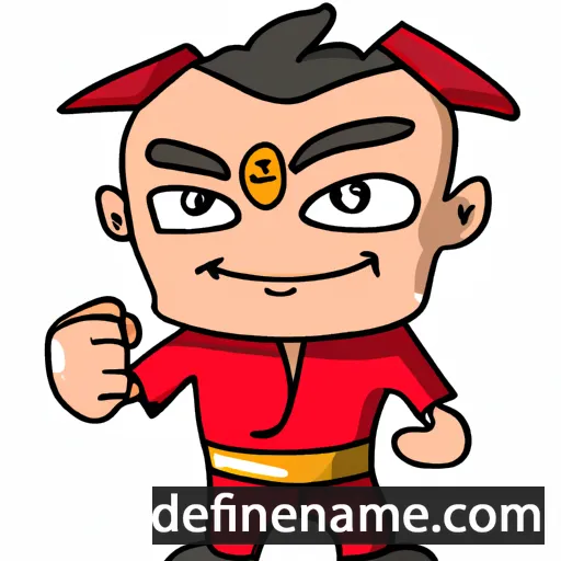 cartoon of the name Fengye