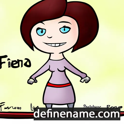 cartoon of the name Fenia