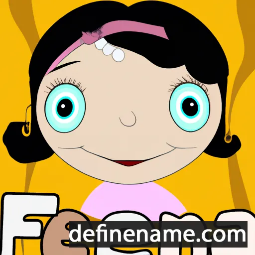 cartoon of the name Fenia