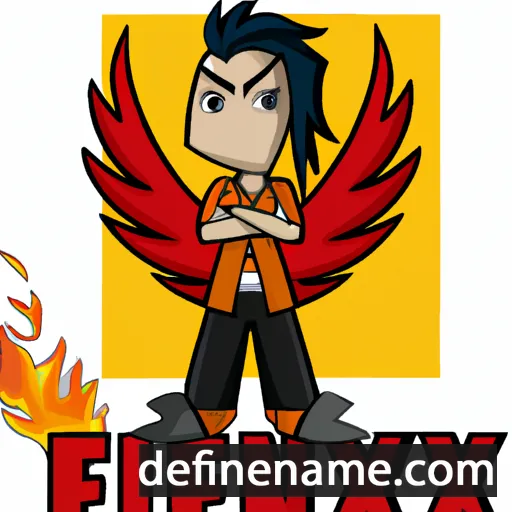 cartoon of the name Fenix