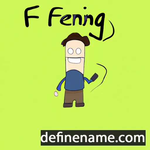 cartoon of the name Fenning