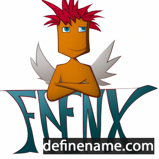 cartoon of the name Fennix