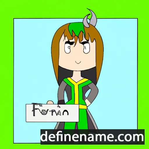 cartoon of the name Fenrisúlfr