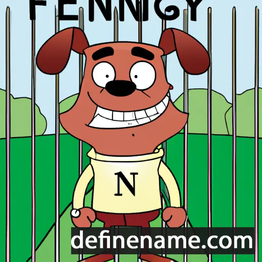 cartoon of the name Fenway