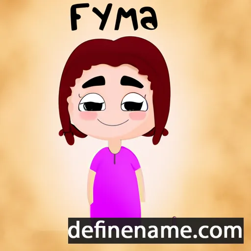 cartoon of the name Fenya