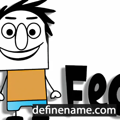 cartoon of the name Feo