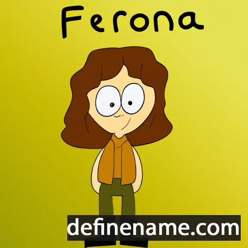 cartoon of the name Feonora