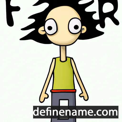 cartoon of the name Fer