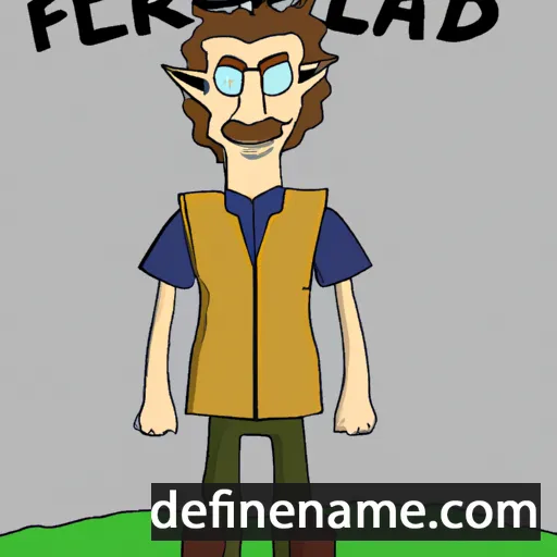 cartoon of the name Ferald