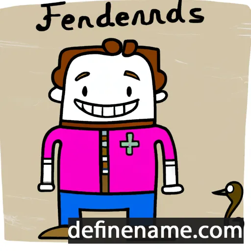 cartoon of the name Ferdinandus