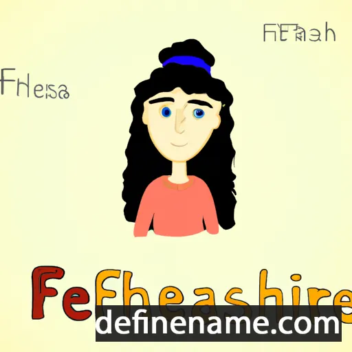 cartoon of the name Fereshta