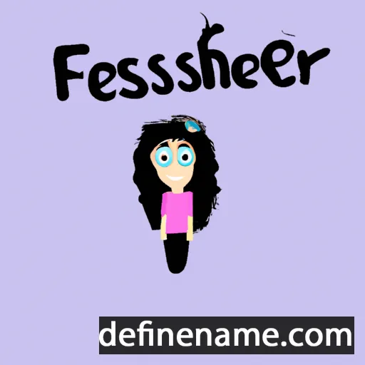 cartoon of the name Fereshte