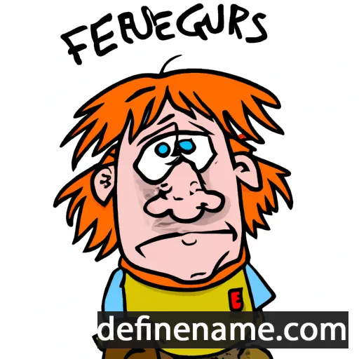 cartoon of the name Ferghus