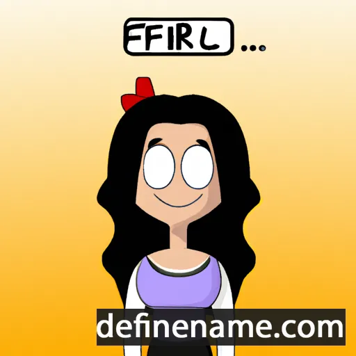 cartoon of the name Ferial