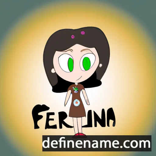 cartoon of the name Feriana