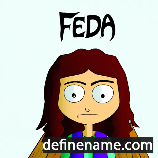 cartoon of the name Ferida