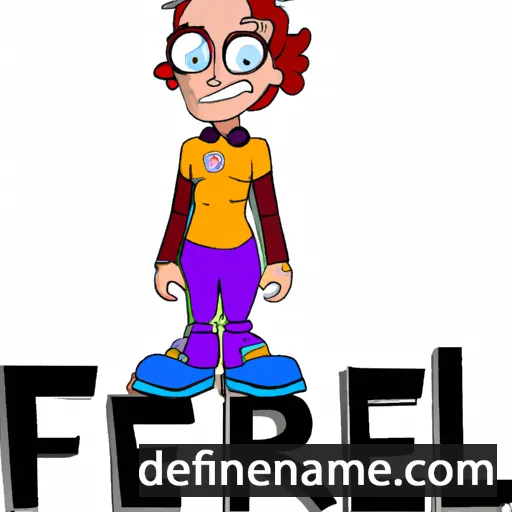 cartoon of the name Feriel