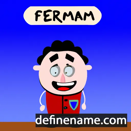 cartoon of the name Ferman