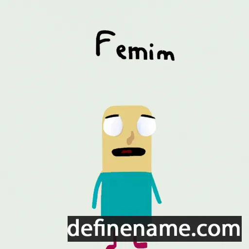 cartoon of the name Fermí