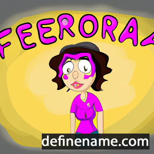 cartoon of the name Fermoza