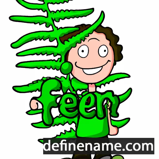 cartoon of the name Fern