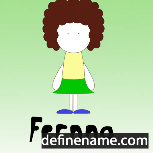 cartoon of the name Ferna