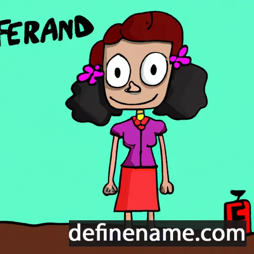 cartoon of the name Fernada