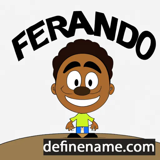 cartoon of the name Fernandinho