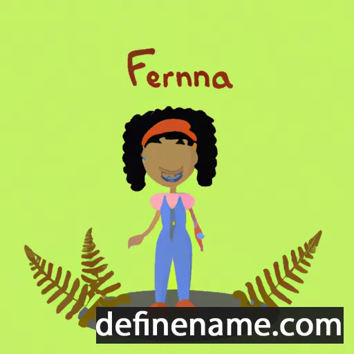 cartoon of the name Fernia