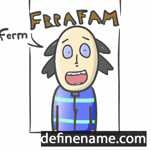 cartoon of the name Fertram