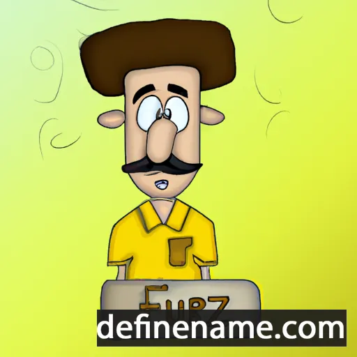 cartoon of the name Feruz