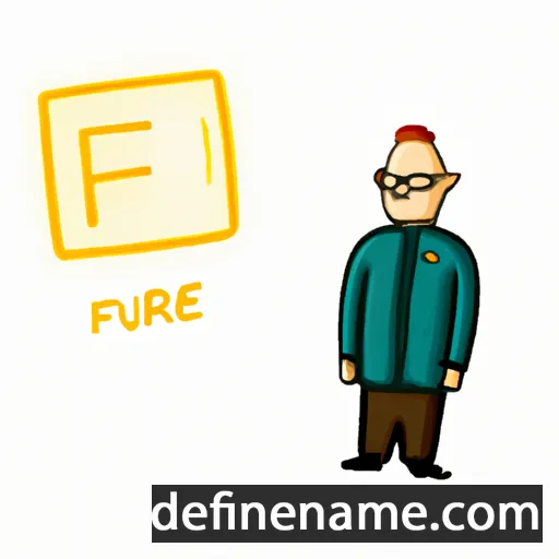 cartoon of the name Feruze