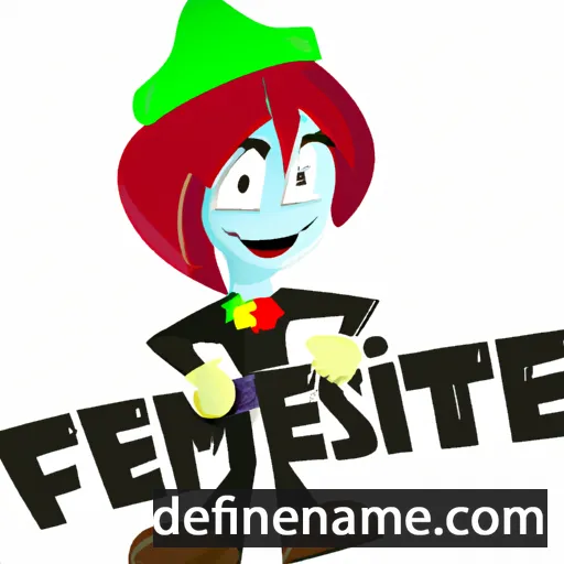 cartoon of the name Festime