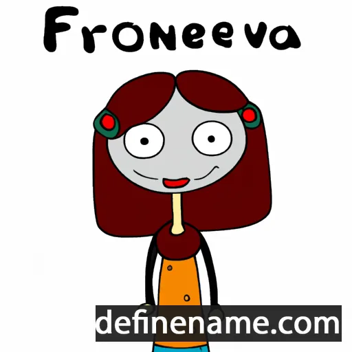 cartoon of the name Fevronija