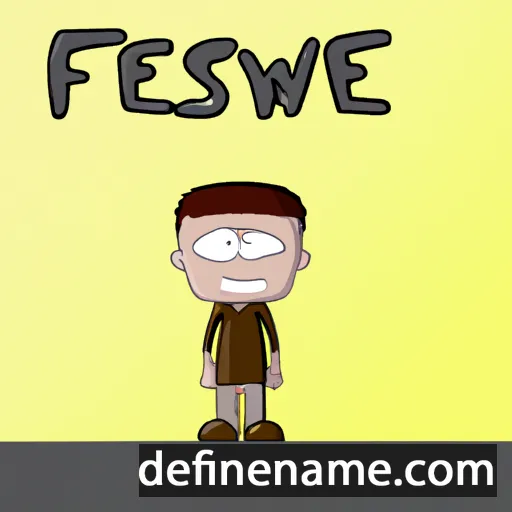 cartoon of the name Fewesi