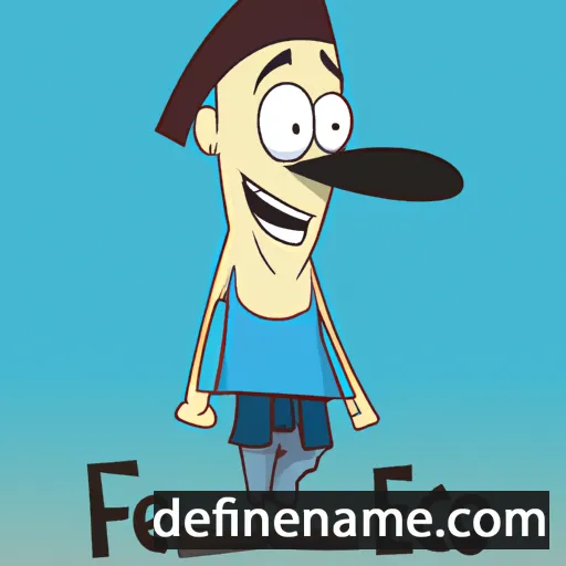 cartoon of the name Fezco