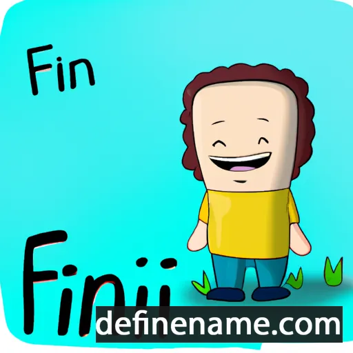 cartoon of the name Fín