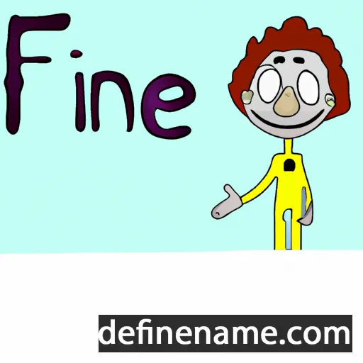 cartoon of the name Fíne