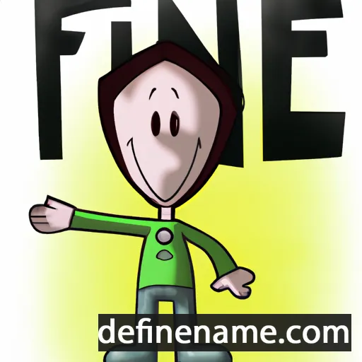 cartoon of the name Fíne