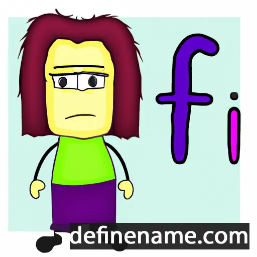 cartoon of the name Fi