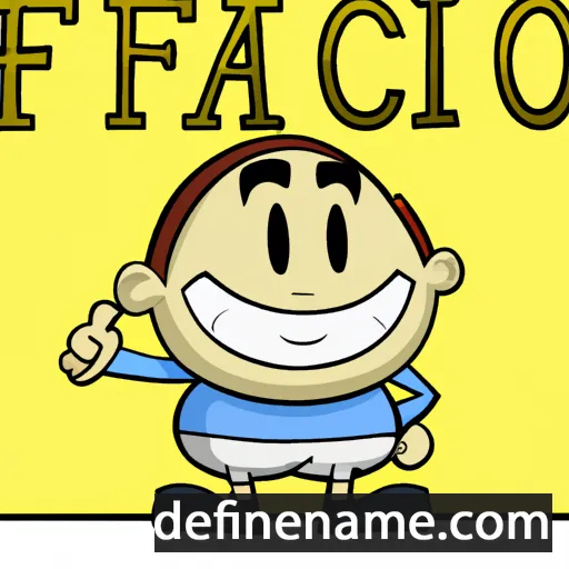 cartoon of the name Fiacrio