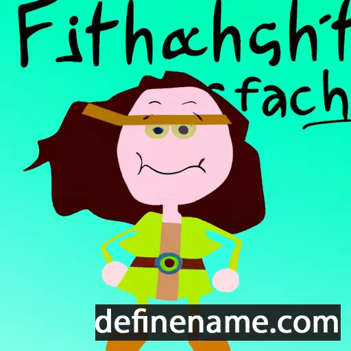 cartoon of the name Fiadhnait