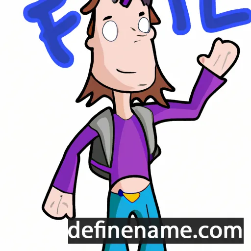 cartoon of the name Fial