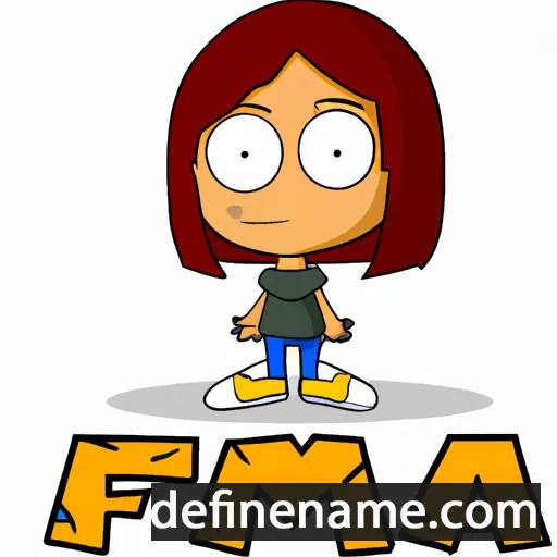 cartoon of the name Fiama