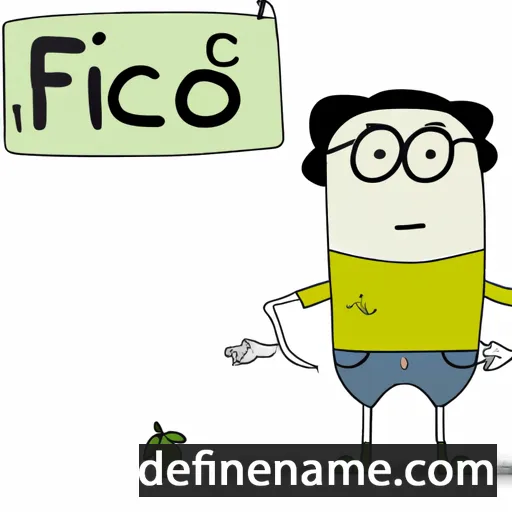 cartoon of the name Fico