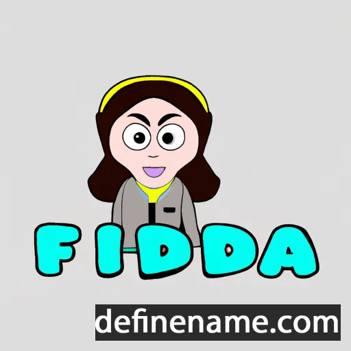 cartoon of the name Fiddah