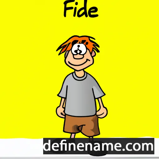 cartoon of the name Fidde