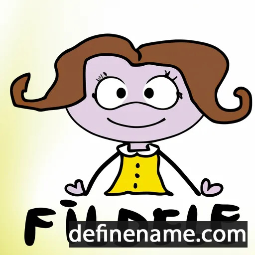 cartoon of the name Fidéline