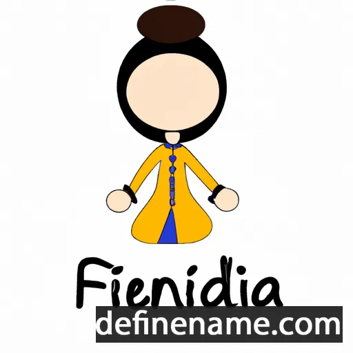 cartoon of the name Fidencia